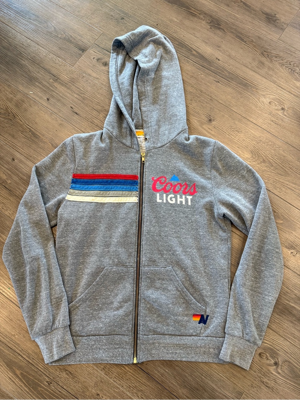 Aviator Nation X Coors Light Zip Up Hoodie Size Small